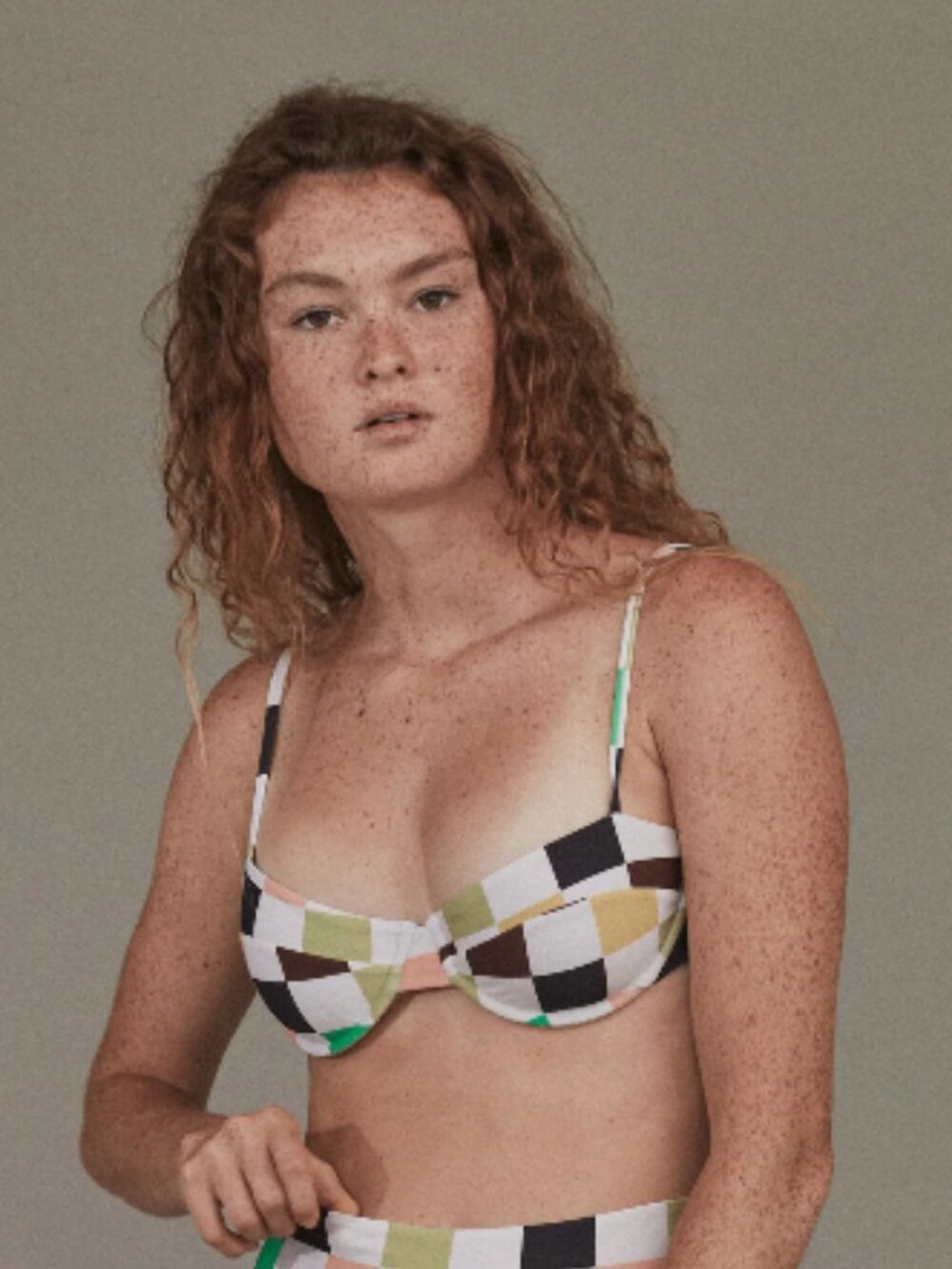 Acacia Seychelles Bikini Top "Eames Colorblock Pattern" - Size XS - NWT